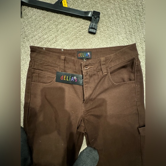 Dolls Kill Delia jeans NWT size small. Brown. - Picture 2 of 5